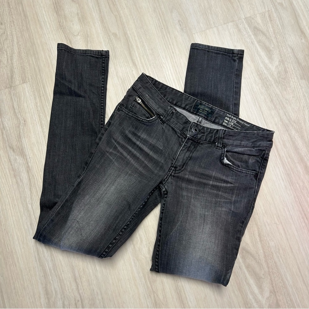 Just Jeans The Supa Skinny Jean Z‎ Fit Low Rise Womens Size 10 Gray Black.